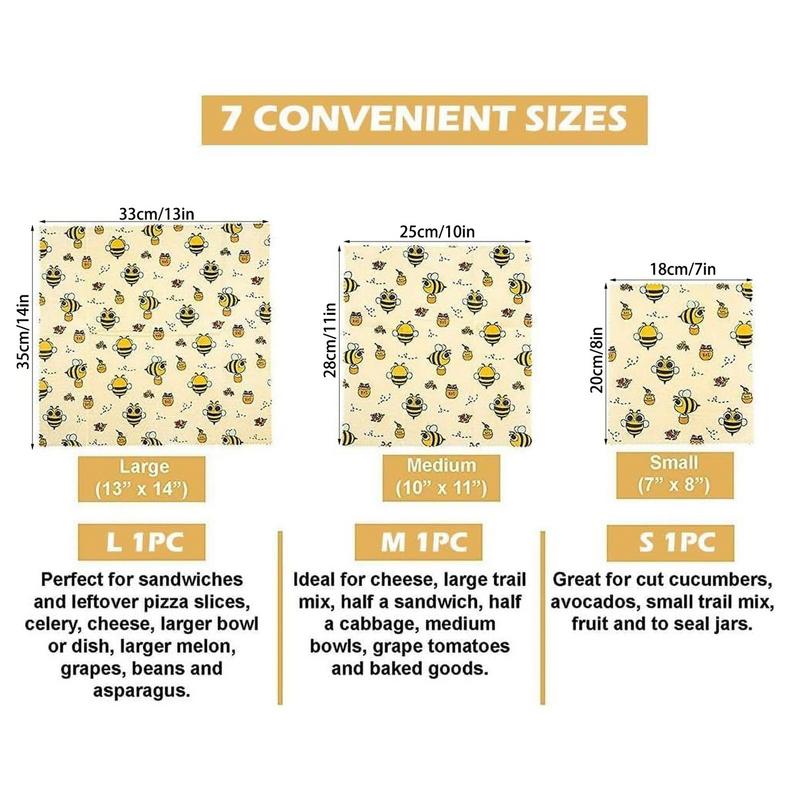 Tissu de conservation des alim - Beeswax Wrap Reusable avis et prix