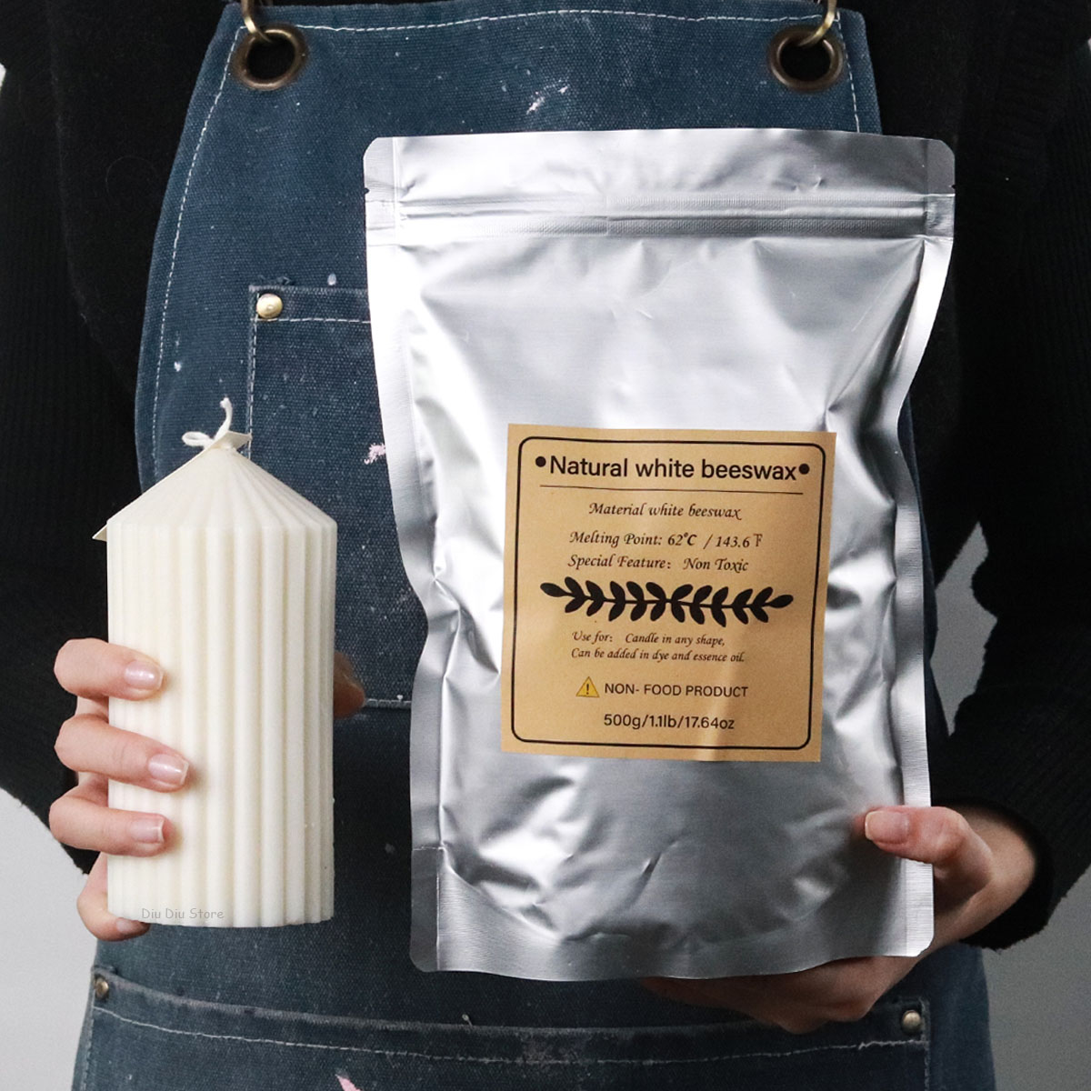 Cire d'abeille blanche, bougie - Beeswax Wrap Reusable avis et prix