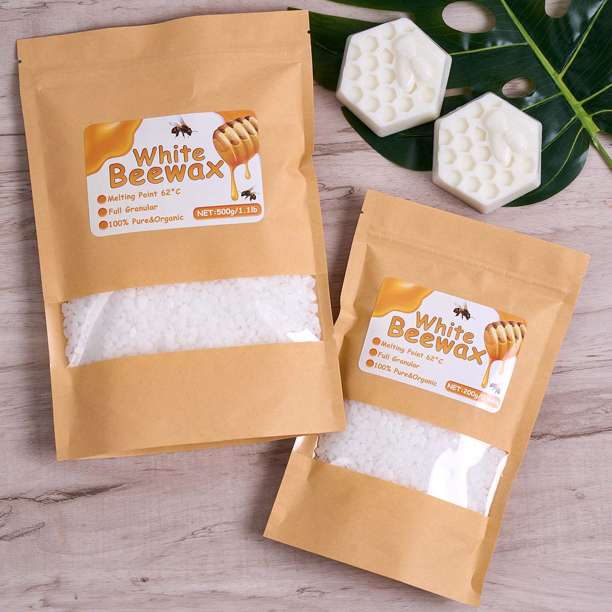 Cire d'abeille blanche 1000g,  - Beeswax Wrap Reusable avis et prix