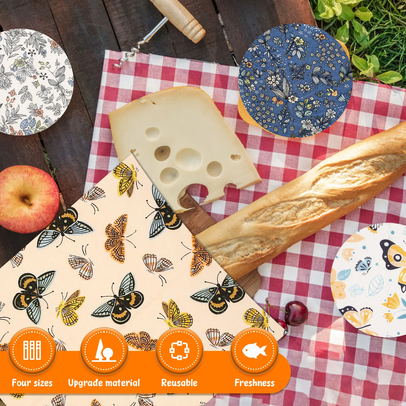 Ensemble de 11 emballages alim - Beeswax Wrap Reusable avis et prix