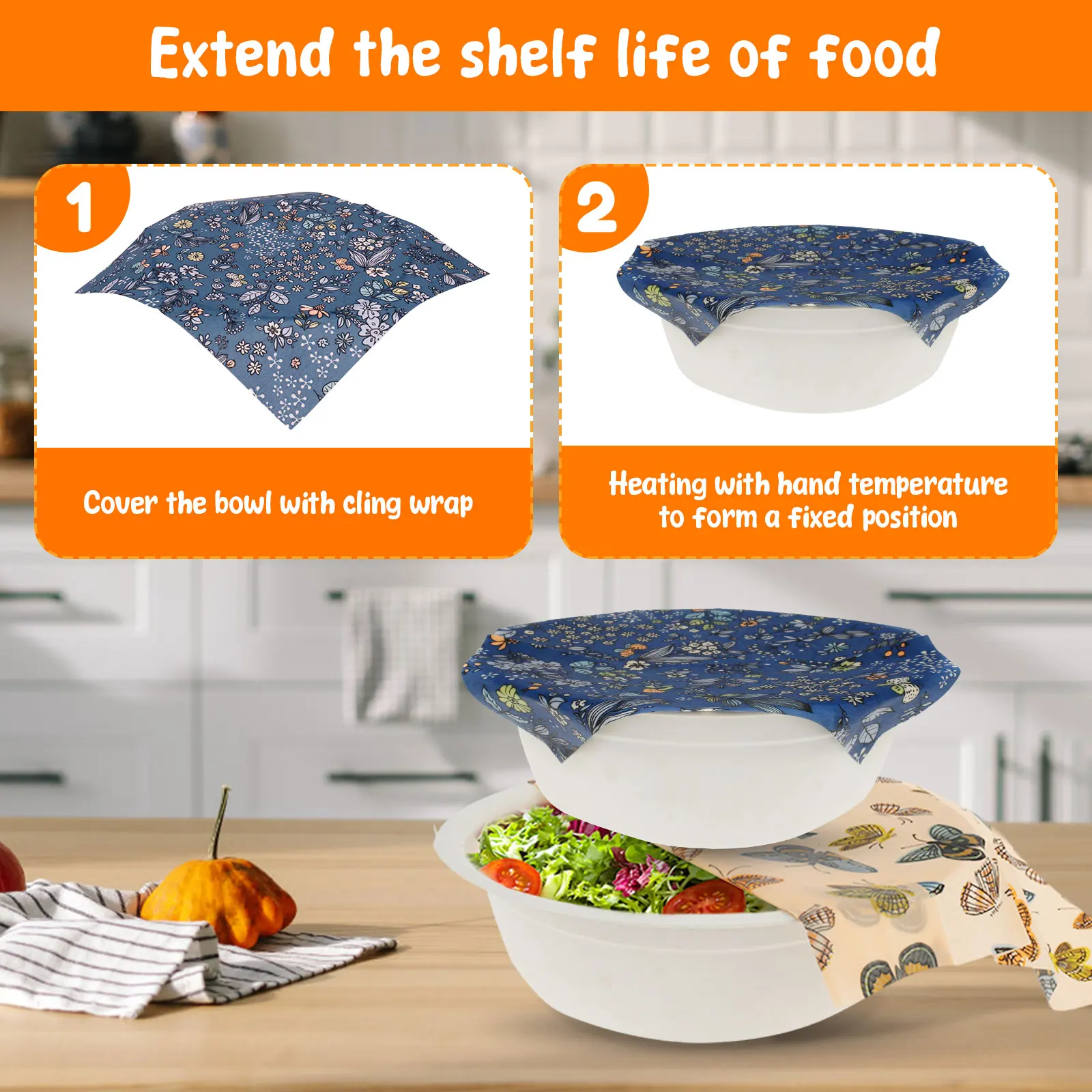 Ensemble de 11 emballages alim - Beeswax Wrap Reusable avis et prix